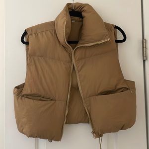 Beige pufferVest